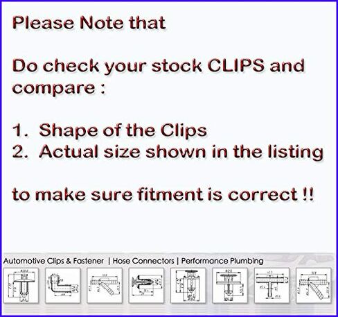 Autobahn88 Front Fender Apron Seal, Compatible with Toyota (OEM# 9046710210) (Pack of 20) in Kuwait