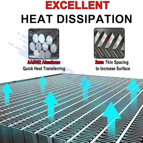 4 Row Aluminum Radiator Shroud Fan Relay for 2003-2009 2005 Dodge Ram 2500 3500 5.9 6.7L Diesel Cummins, Full Performance Aluminium Radiators, Automotive Replacement Radiator in Kuwait