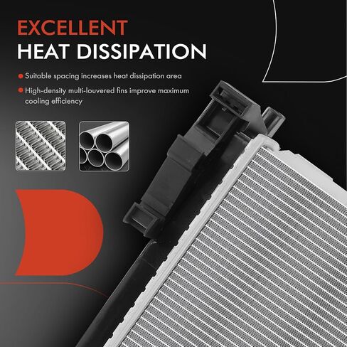 A-Premium Engine Coolant Radiator Compatible with Mercedes-Benz SL400 2015-2016, SL450 2017-2018, SL550 2013-2018, SLK300 2016, SLC300 2017, SLC43 AMG 2017-2018, 2.0L 3.0L 4.7L, Replace# A0995002503 in Saudi Arabia