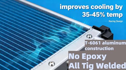 Aluminum Radiator Engine Coolant 24.7 x 16 Core Compatible with 1959 1960 1961 1962 1963 Impala / 1960-1965 Bel Air in Kuwait