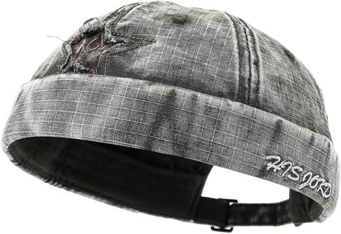 القبعات خمر بدون إطار للرجال قبعة دوكر قابل للتعديل الشارع قبعات بحار عادية Skullcap قبعة صغيرة قبعات المالك in Kuwait