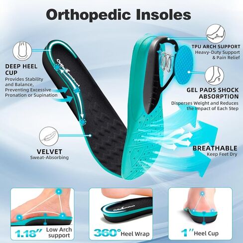 Women's Orthopedic Diabetic Wide Toe Box Running Shoes: Comfortable Arch Support Plantar Fasciitis Orthotic Athletic Sneakers, Casual Work Tennis Walking Shoes for Swollen Feet, Hee & Foot Pain Relief in Saudi Arabia