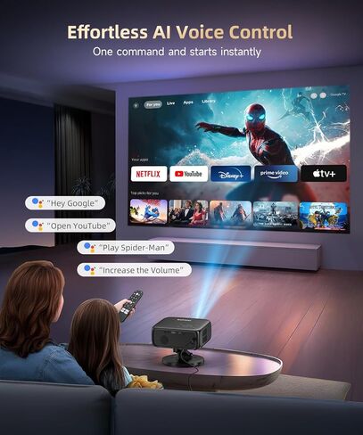 جهاز عرض صغير اصلي 1080P FHD 9000L من سوبيو، يدعم 4K، جهاز عرض فيديو صغير محمول بمنفذ HDMI وUSB واللابتوب وتي في ستيك وبلاي ستيشن 5 وIOS واندرويد وقرص U in Saudi Arabia