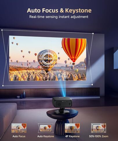 جهاز عرض صغير اصلي 1080P FHD 9000L من سوبيو، يدعم 4K، جهاز عرض فيديو صغير محمول بمنفذ HDMI وUSB واللابتوب وتي في ستيك وبلاي ستيشن 5 وIOS واندرويد وقرص U in Saudi Arabia