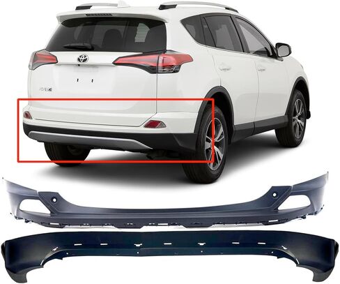 FitParts Compatible with Rear Bumper Covers Kit Toyota RAV4 2016 2017 2018 SE LE XLE Hybrid TO1114102 TO1115106, 521590R914 521690R010 in Saudi Arabia