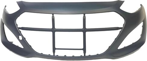 FitParts Compatible With Front Bumper Cover Fascia 2013-2017 Hyundai Elantra CAPA GT Base GL GLS Limited SE L Hatchback 13-17. New, Primed and Ready for Paint. With Fog Light Holes. HY1000196 in Saudi Arabia