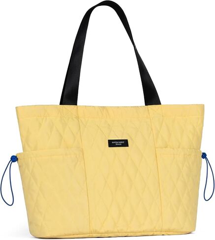 حقيبة يد ساتين سانت للنساء مع جيوب جانبية، حقيبة كتف كاجوال بسعة 16 لتر، حقيبة خفيفة الوزن للأمهات والعمل وصالة الألعاب الرياضية in Kuwait