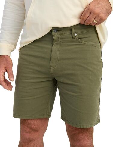HUK Men's Lightweight Stretch Canvas Short, 8" Inseam, 5-Pocket Styling, Durable Outdoor Shorts in Saudi Arabia