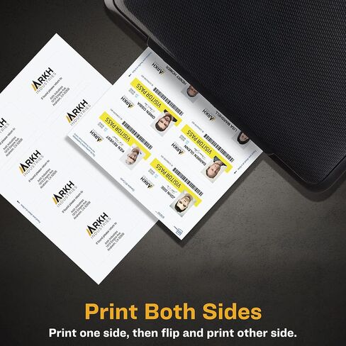 Avery Durable ID Cards, Laser Printable on Both Sides, Blank White, 80 Total, 2.125" x 3.375" (61610) in Saudi Arabia