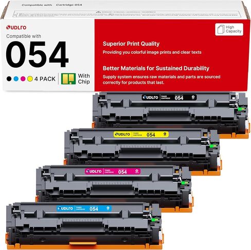 054 Toner Cartridge - MF644cdw MF642cdw Compatible for Canon 054 Toner 054H Work for Canon MF642cdw Toner Cartridges Color imageCLASS MF641Cw MF644Cdw MF641cw Printer (4-Pack, BK/C/M/Y) in Kuwait