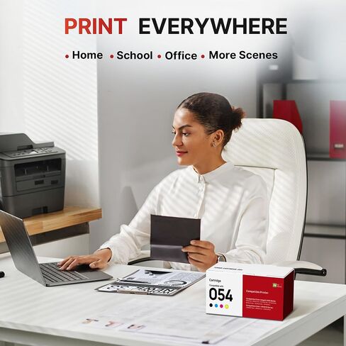 054 Toner Cartridge - MF644cdw MF642cdw Compatible for Canon 054 Toner 054H Work for Canon MF642cdw Toner Cartridges Color imageCLASS MF641Cw MF644Cdw MF641cw Printer (4-Pack, BK/C/M/Y) in Kuwait