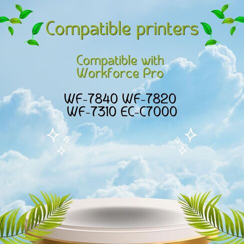 PayForLess for 812XL المعاد تصنيعها لحزمة خراطيش الحبر Epson 812XL Combo Pack لـ 812 XL for Workforce Pro WF-7840 WF-7820 WF-7310 EC-C7000 الطابعة 2 أسود 1 سماوي 1 أرجواني 1 أصفر 5 عبوات in Kuwait