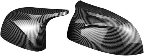 Door Mirror Cover Compatible with G01 X3 G02 X4 G05 X5 G06 X6 G07 X7 Rearview Mirror Caps Side View Mirrors Carbon Fiber Look in Saudi Arabia