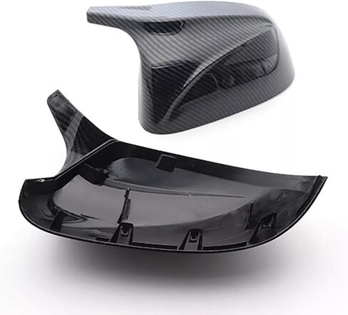 Door Mirror Cover Compatible with G01 X3 G02 X4 G05 X5 G06 X6 G07 X7 Rearview Mirror Caps Side View Mirrors Carbon Fiber Look in Saudi Arabia