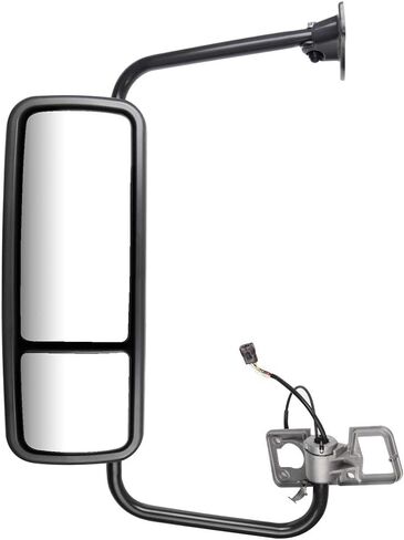 cciyu Rearview Mirrors with Chrome Housing Passenger Right and Driver Left Side Mirror with Power Heated Fits for 2005-2017 for Freightliner Century for Columbia in Saudi Arabia