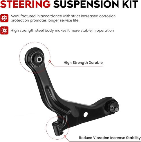 Front Lower Control Arm Suspension Kit Fit for 2005-2009 Ford Escape Mazda Tribute Mercury Mariner with Ball Joint Tie Rods K80400 K80399-8 pcs in Saudi Arabia