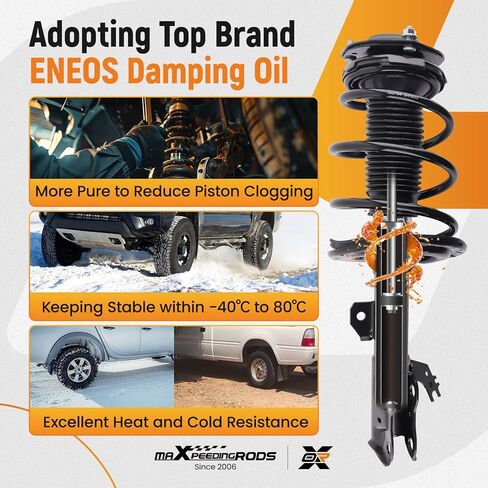 maXpeedingrods 1333375L 1333375R Front Strut for Toyota Camry 2012-2017 SE XSE 2.5L, 2Pc Shock Absorber Strut w/Coil Spring Assembly in Kuwait