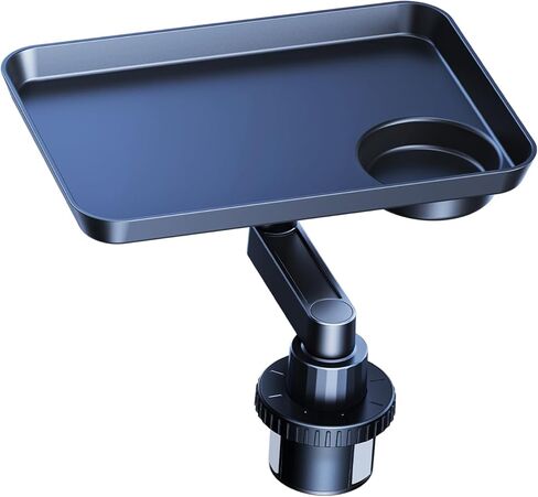 Car Cup Holder Tray, Car Food Tray Table for Car Eating Lunch, Cup Holder Expander Insert Interior, Long Road Trip Essentials Travel Patrol Accessories Drink Holder Organizer for Semi Truck Rv in Kuwait