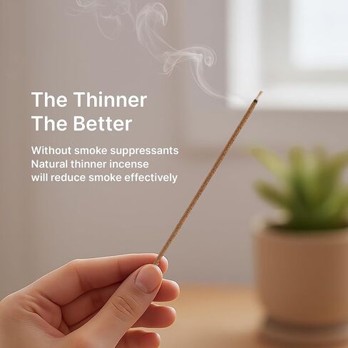 210 Sticks, Sandalwood Incense 6Inch Japanese Incense Sticks, Pure Natural Ingredients, Low Smoke Short Incenses, Pleasant Aroma Suitable for Yoga, Meditation, Spiritual Practices, Zen in Kuwait