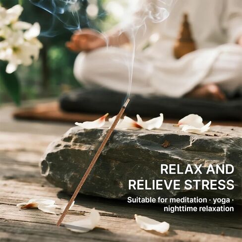 210 Sticks, Sandalwood Incense 6Inch Japanese Incense Sticks, Pure Natural Ingredients, Low Smoke Short Incenses, Pleasant Aroma Suitable for Yoga, Meditation, Spiritual Practices, Zen in Kuwait