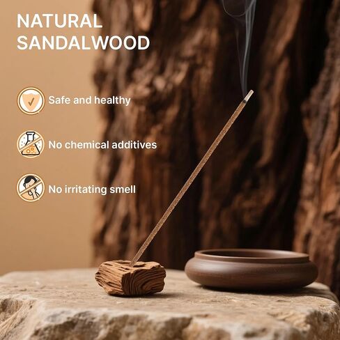 210 Sticks, Sandalwood Incense 6Inch Japanese Incense Sticks, Pure Natural Ingredients, Low Smoke Short Incenses, Pleasant Aroma Suitable for Yoga, Meditation, Spiritual Practices, Zen in Kuwait
