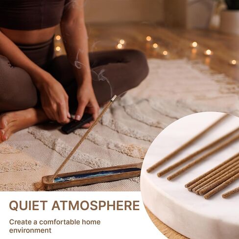 210 Sticks, Sandalwood Incense 6Inch Japanese Incense Sticks, Pure Natural Ingredients, Low Smoke Short Incenses, Pleasant Aroma Suitable for Yoga, Meditation, Spiritual Practices, Zen in Kuwait