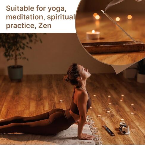 210 Sticks, Sandalwood Incense 6Inch Japanese Incense Sticks, Pure Natural Ingredients, Low Smoke Short Incenses, Pleasant Aroma Suitable for Yoga, Meditation, Spiritual Practices, Zen in Kuwait