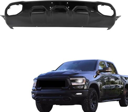 labwork Front Bumper Face Bar Lower Skid Valance Black Replacement for R-am 1500 Re-bel 2019-2024 PGX5ZB470C00U in Saudi Arabia