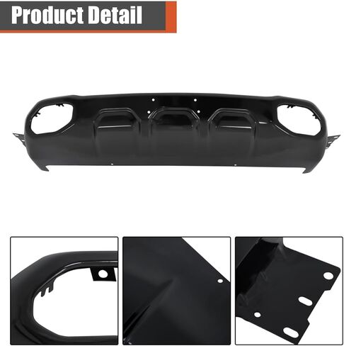 labwork Front Bumper Face Bar Lower Skid Valance Black Replacement for R-am 1500 Re-bel 2019-2024 PGX5ZB470C00U in Saudi Arabia