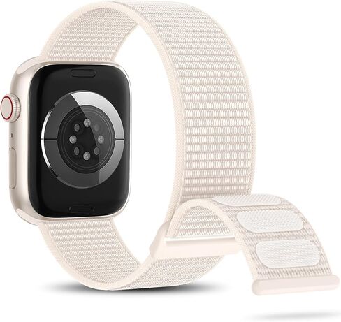 Nylon Sport Band Compatible with Apple Watch Band 38mm 40mm 41mm 42mm 44mm 45mm, Adjustable Breathable Women Men Braided Strap Compatible for iWatch Series 8/7/6/5/4/3 SE (Patents Pending) in Kuwait