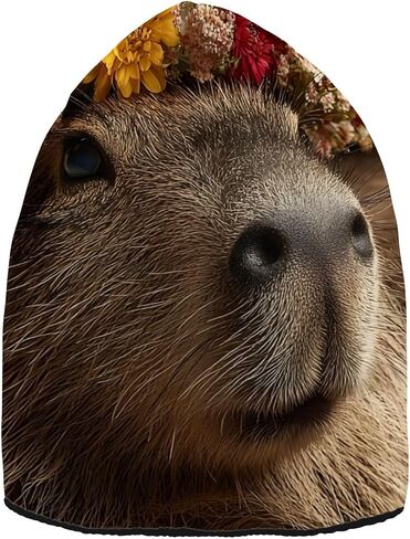 Capybara Board Unisex Beanie Hat for Women Men Knit Hat Cool Winter Beanies Ski Hat Cap Multi-Colored in Saudi Arabia