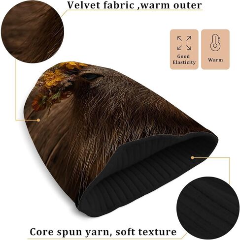 Capybara Board Unisex Beanie Hat for Women Men Knit Hat Cool Winter Beanies Ski Hat Cap Multi-Colored in Saudi Arabia