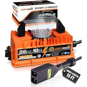 VoltRevive™ 36V 18A Lead-Acid Golf Cart Charger for EZGO TXT PowerWise D-Style Plug | Fast Charging with TrickleFlow™ | IP67 Waterproof in Kuwait