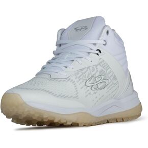 Boombah Viper Pureknit Men's Turf Mid Shoes - White Out - Multiple Color Options - Multiple Sizes in Kuwait