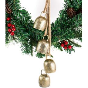 أجراس عيد الميلاد الديكور، أجراس الذهب الرنانة محظوظا، عيد الميلاد شنقا جرس لديكور عيد الميلاد خمر، أجراس ديكور الحديد ريفي in Kuwait