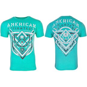 American Fighter Men's T-Shirt Lost Springs Crew Neck L Blue in Kuwait