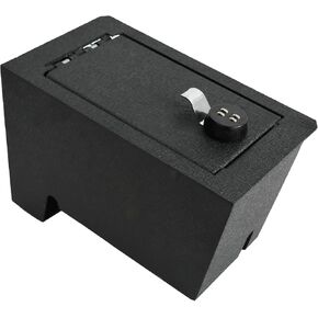 وحدة تحكم مركزية آمنة للمسدس، صندوق قفل آمن لوحدة التحكم داخل السيارة من WASAI متوافق مع 2022-2026 Toyota Tundra، 2023-2026 Toyota Sequoia، قفل بصمة الإصبع مع مفتاح احتياطي. in Kuwait