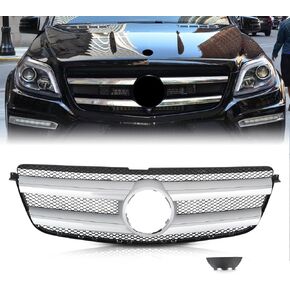 Front Bumper Grille Grill Compatible with 2013-2016 Mercedes GL X166 GL450 GL550 1668800054, 166-880-0054 in Saudi Arabia