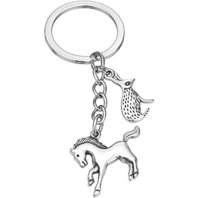Horse Keychain Funny Keychains Gifts for Men Friends Teacher Women Animal Lovers in Kuwait