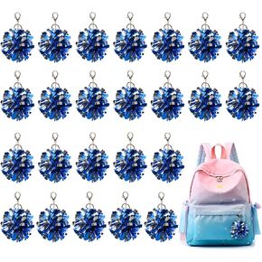 REHALY 24 قطعة سلسلة مفاتيح بوم بوم هدايا المشجع التشجيع كيرينغ سحر احباط مع خطاف سلسلة المفاتيح للنساء الرياضة فريق in Kuwait