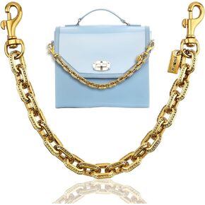 Vintage Gold Metal Bag Charms for Handbags, 13.6 Inch Purse Charms with Secure Clasps, Decorative Bag Accessories & Extender Chain for Tote Bags, Purse, Gifts for Women in Kuwait