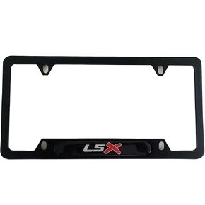 LSX License Plate Frame Cover Holder, Black for Camaro Corvette, Truck Car Accessories 1PCS in Saudi Arabia