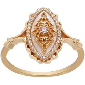 Wave Lace Ring,Vintage Court Style Art Deco Ring,Personalized Gold Rings for Women,Gold Wedding Rings Antique Jewelry for Women (Size 7) in Kuwait