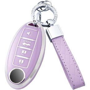 Key Fob Cover with Keychain for Nissan Altima Sentra Rogue Pathfinder Murano Armada Maxima in Kuwait