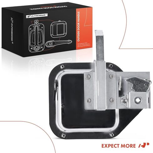 مقبض باب خارجي من جانب السائق الأيسر A-Premium متوافق مع Kenworth T600A 2004-2007، T660 2008-2015، T800 2004-2015، W900 2004-2015، كروم in Saudi Arabia