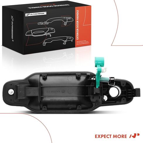 A-Premium Front Right Passenger Side Exterior Door Handle Compatible with Kia Sorento 2003-2009, Black, Replace# 826603E040 in Saudi Arabia