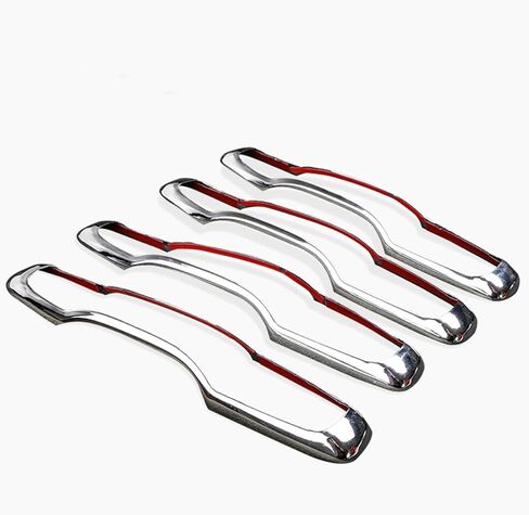 4Pcs Chrome Exterior Side Door Handle Frame Cover Ring Trim for XC60 2018-2022,for XC90 2016-2022,for Volvo S90 2017-2022, for V90 2017-2021 in Saudi Arabia