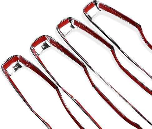 4Pcs Chrome Exterior Side Door Handle Frame Cover Ring Trim for XC60 2018-2022,for XC90 2016-2022,for Volvo S90 2017-2022, for V90 2017-2021 in Saudi Arabia