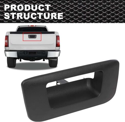 Tailgate Handle Bezel Compatible with 2007-2014 Chevy Silverado/GMC Sierra GM1916107 in Saudi Arabia