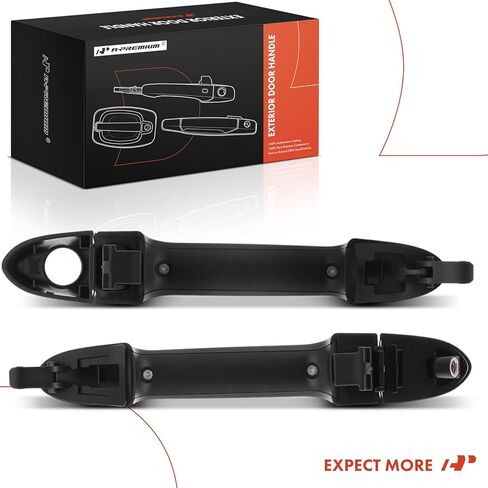 A-Premium Outside Exterior Door Handles Compatible with Kia Rio 2012-2017, Without Smart Entry System, Black, 2-PC Set, Front Driver and Passenger Side in Saudi Arabia